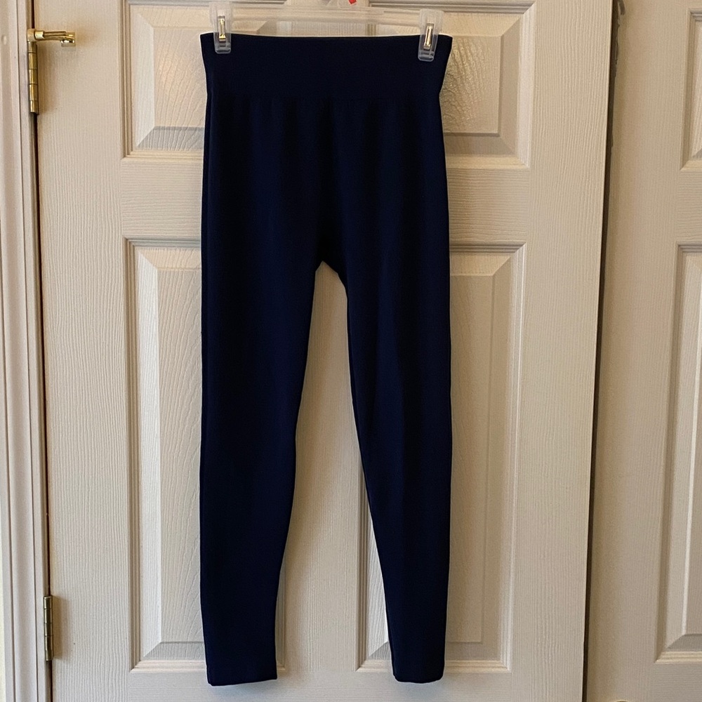 Navy Blue High-Waisted Leggings